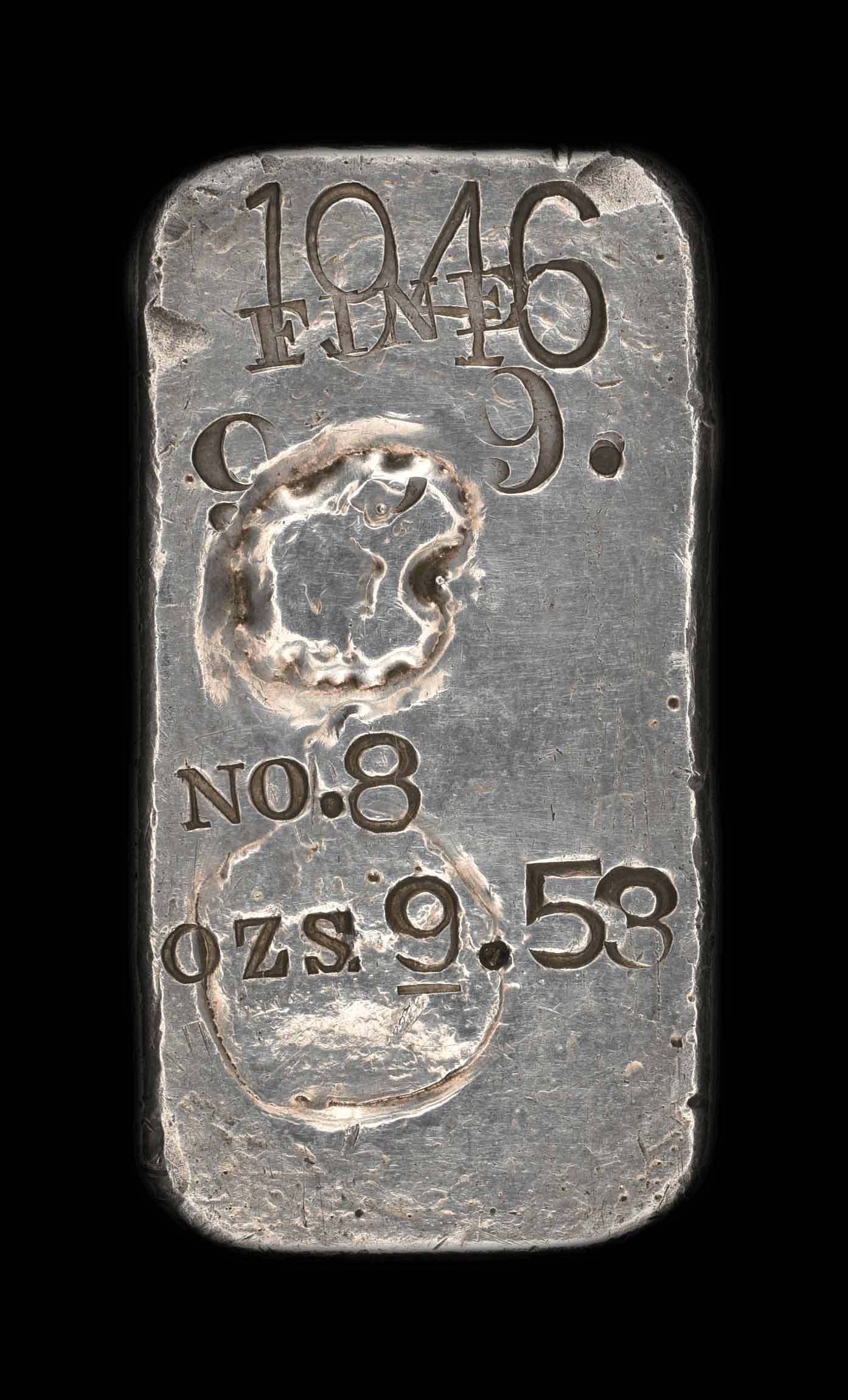 1946 U. S. Mint Philadelphia No. 8, 9.53 ozs (r)