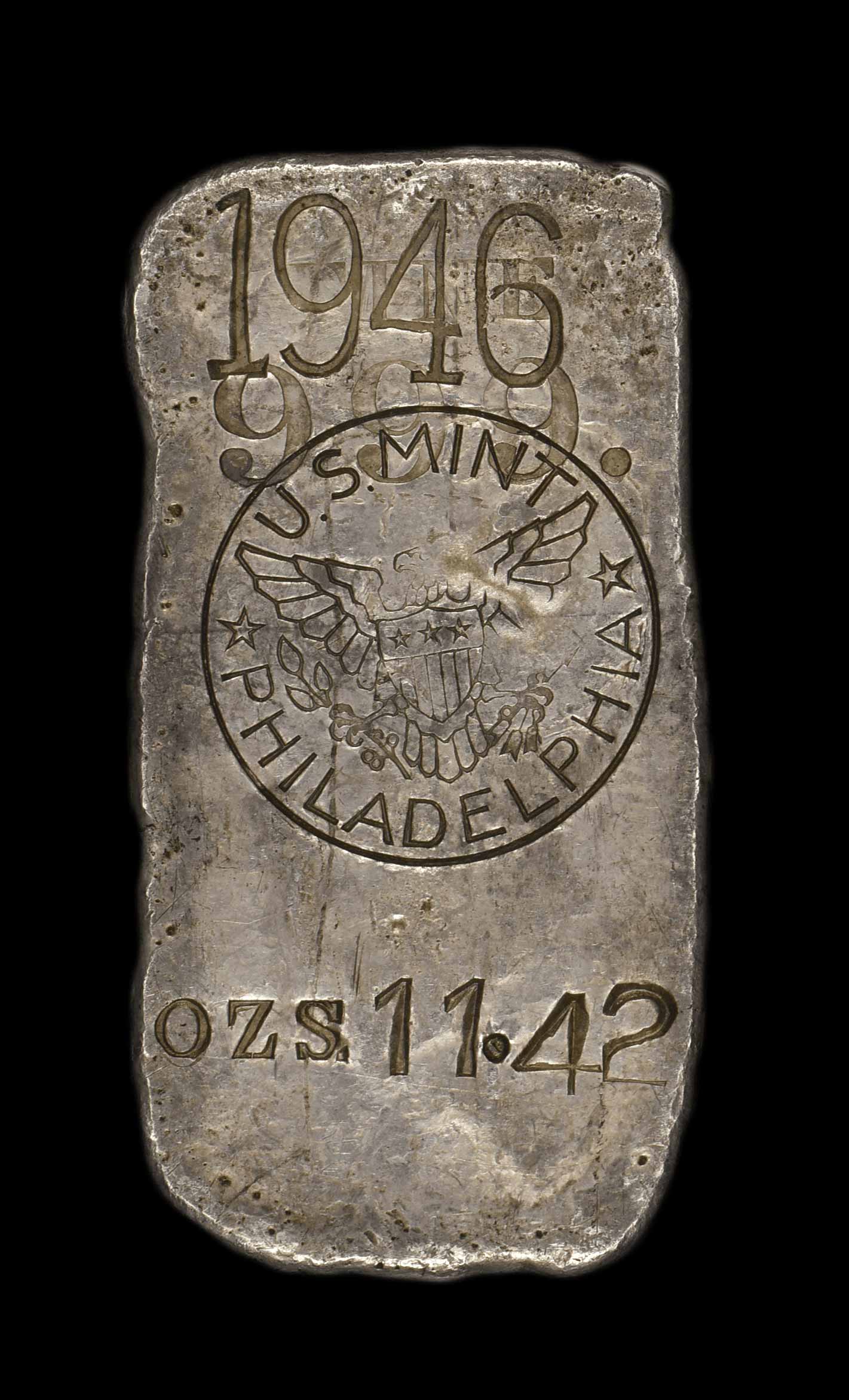 1946 U.S. Mint Philadelphia No. 123, 11.42 ozs (o)