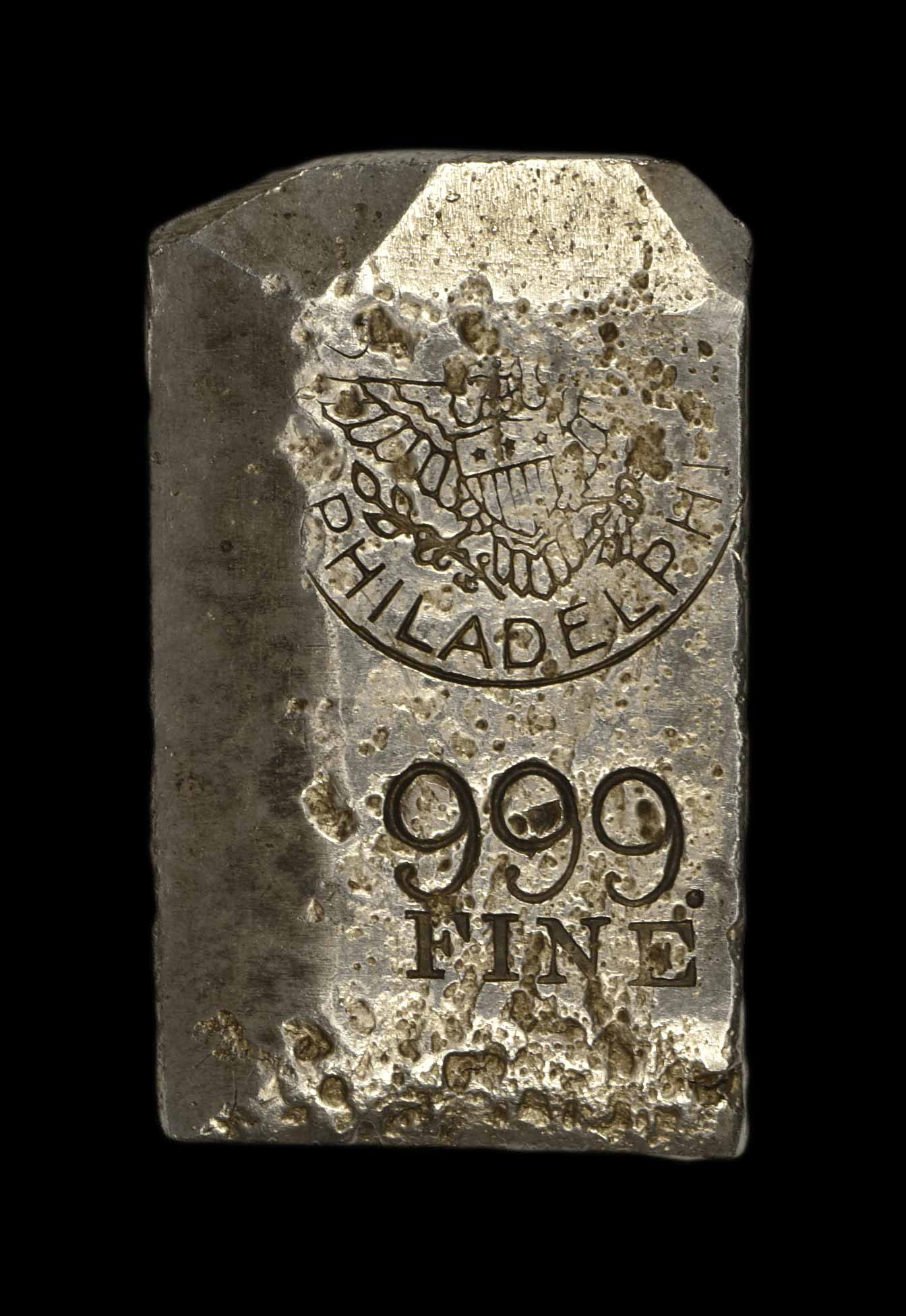Undated U.S. Mint Philadelphia No. 9 , 9.94 ozs (o)